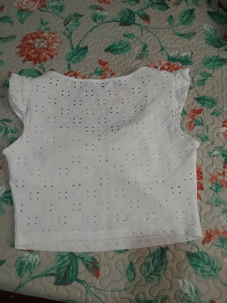 Blusa cropped branca  - Foto 2