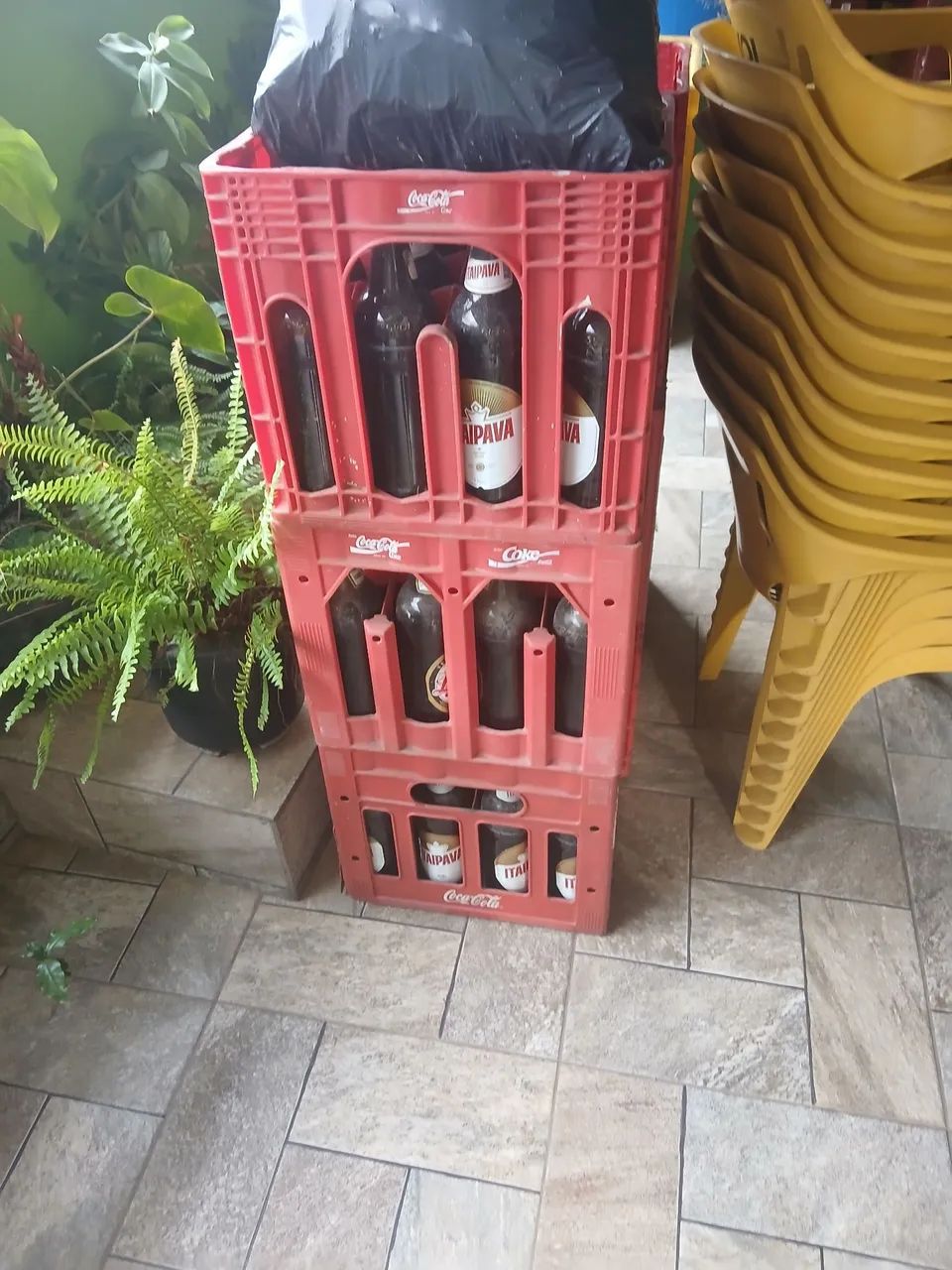 Caixas e vasilhamo