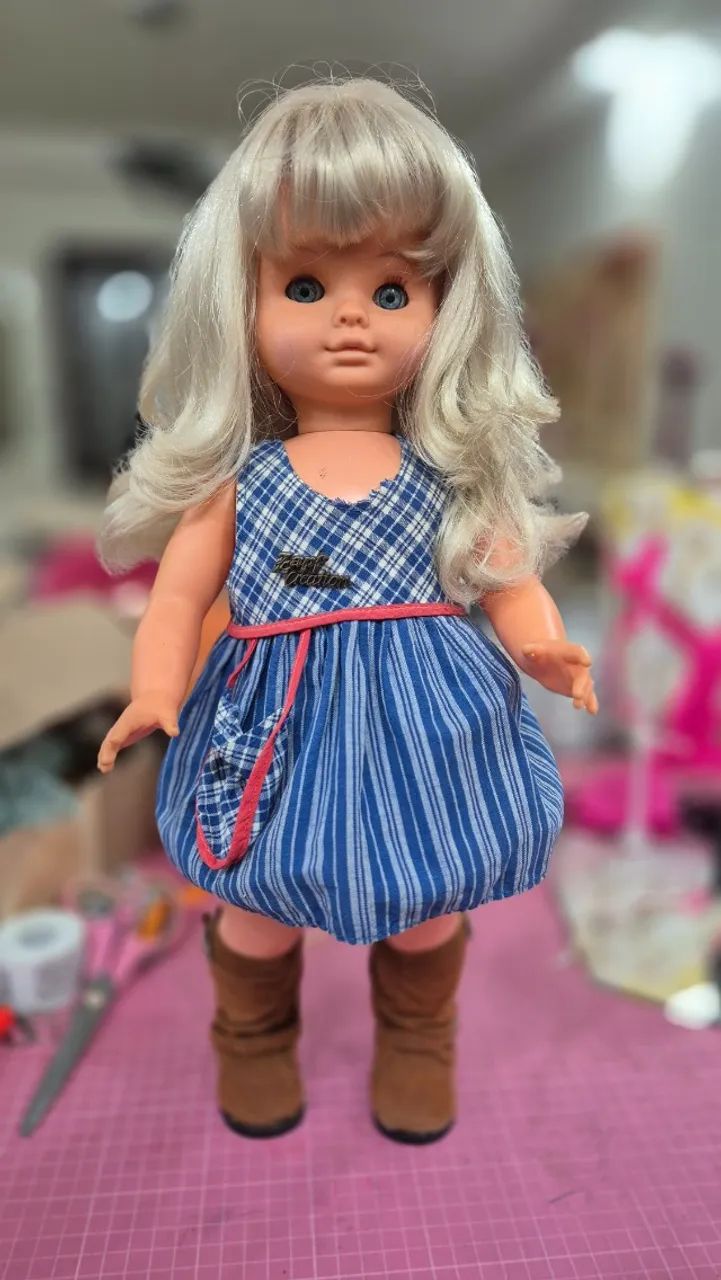 Boneca antiga alemã marca Zapf