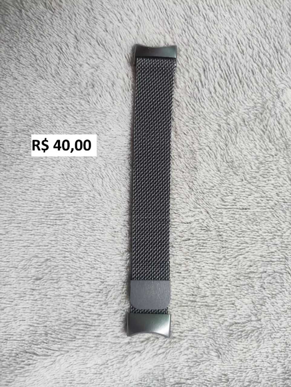 Pulseira Rosa metálica magnética p/ Mi band 8 e 9 rosa R$ 35,00 / Preta 40,00 - Foto 5