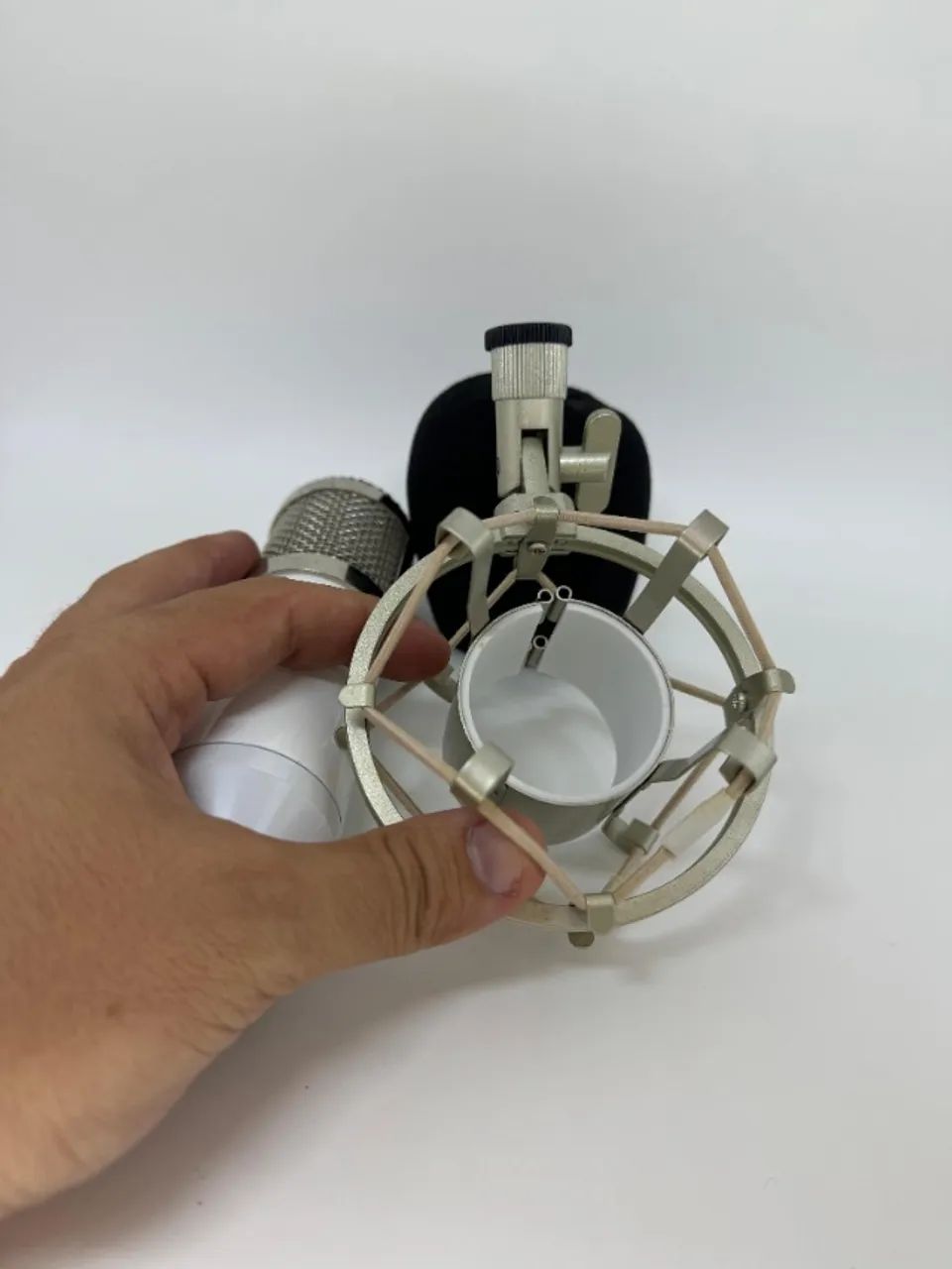 Microfone Condensador BM-800 com Shock Mount + Capa de Espuma - Excelente Estado - Foto 3