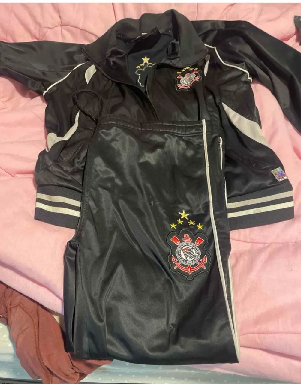 Conjunto agasalho do Corinthians 