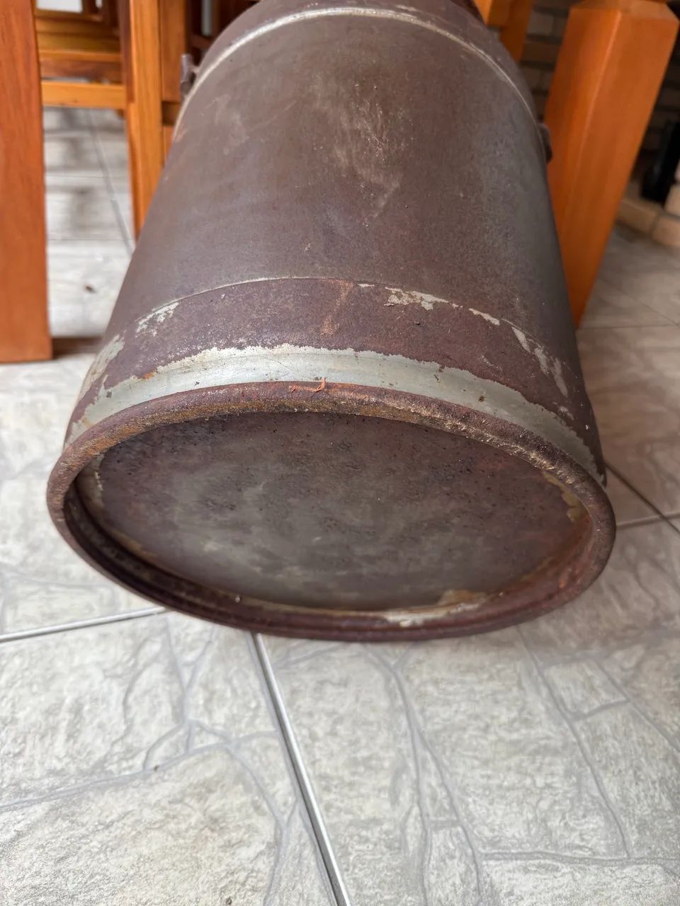 Leiteira lata de Leite Antiga  - Foto 3