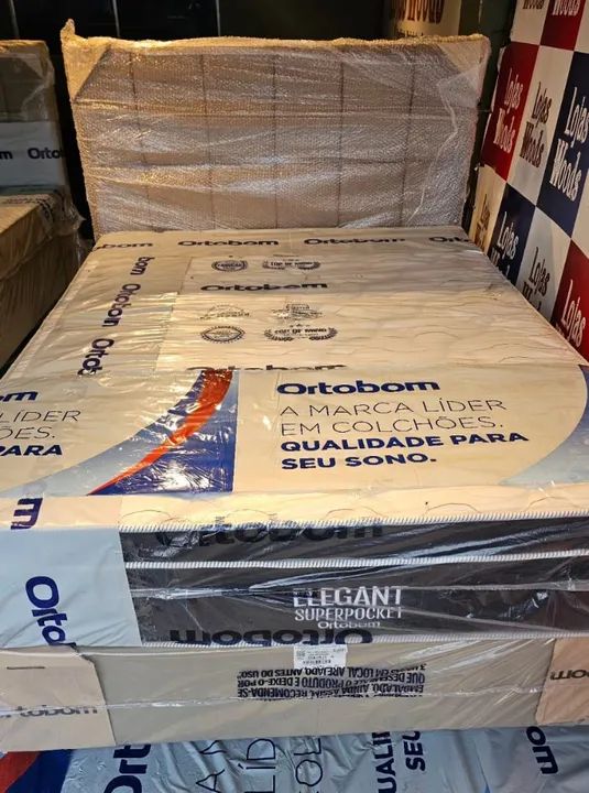 Colchão Casal Molas Ensacadas Cama Ortobom - Superpocket Elegant 12X R$ 225,00 - Foto 4