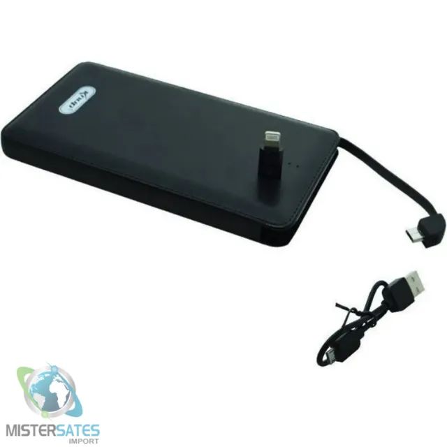 Bateria Power Bank Knup Kp-pb03 Resistente Preto 5000mah - COD 901 - Foto 2