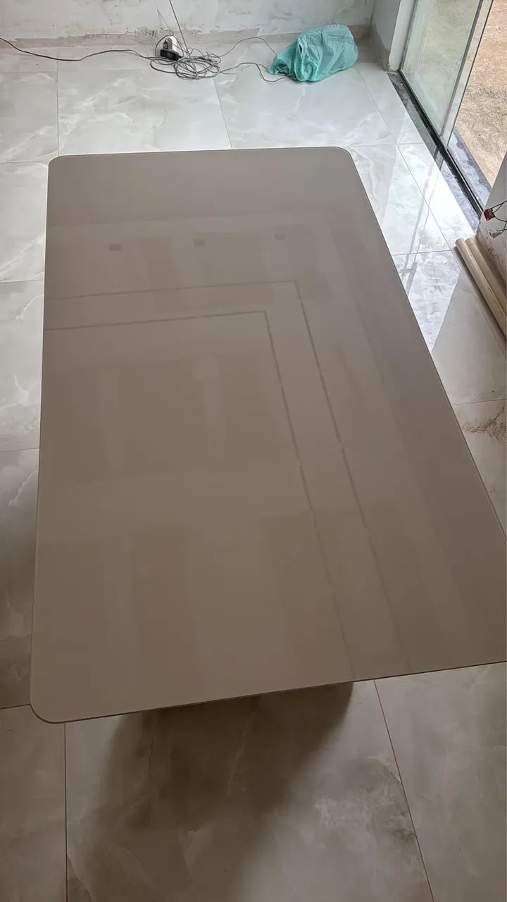 Mesa Tampo Vidro com 5 cadeiras  - Foto 4