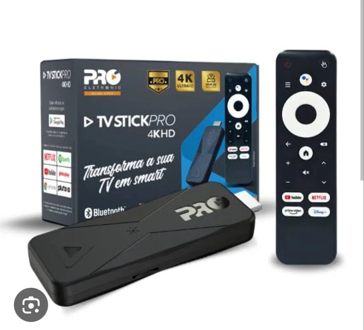 Tv Stick Pro 4k Hd Proeletronic Controle Por Voz Android