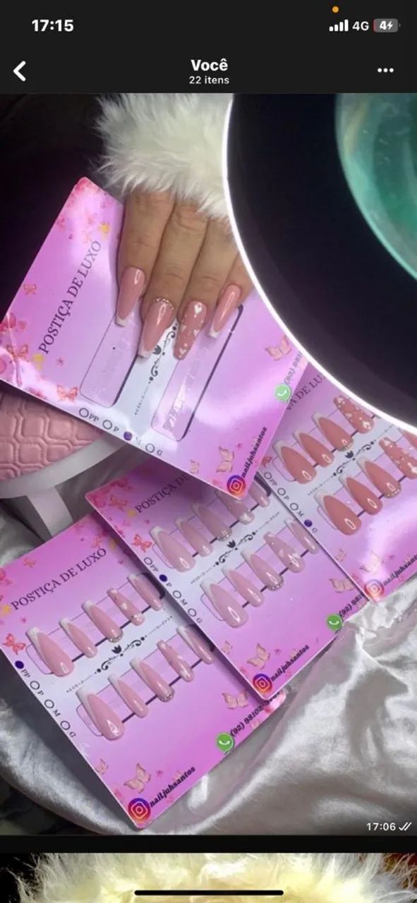 Postiças realistas com Esmaltação em Gel  - Foto 3