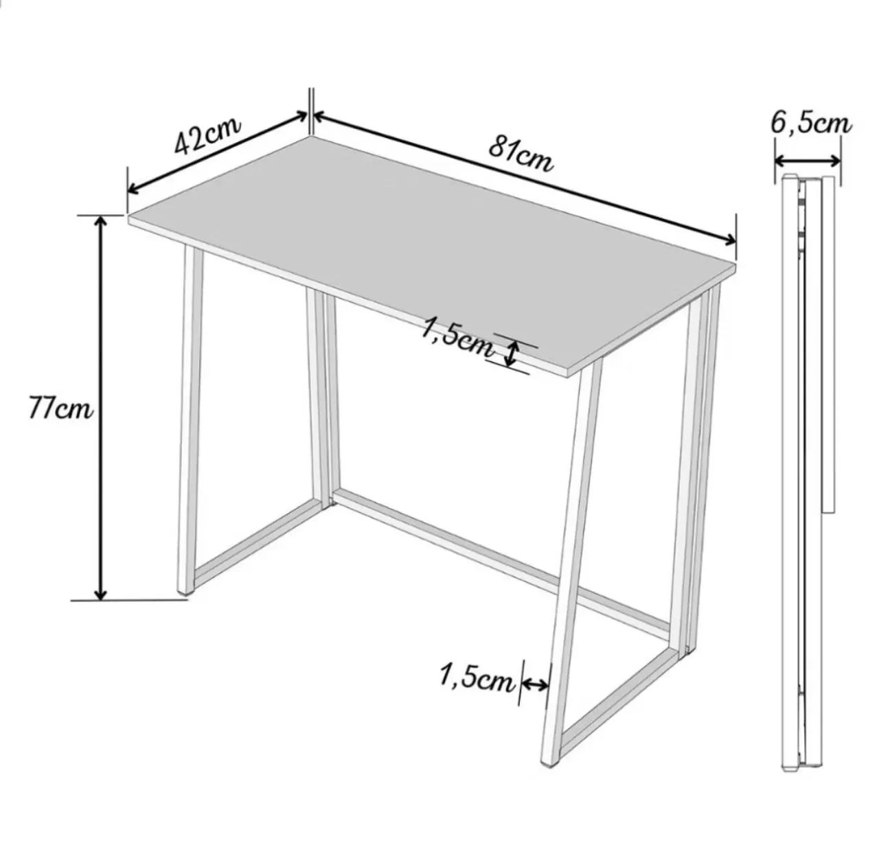 Mesa dobrável  - Foto 2