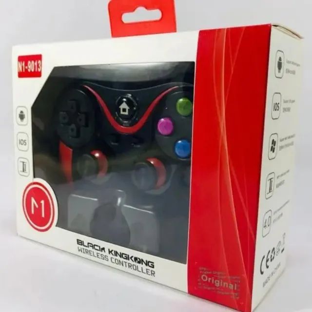 Controle Gamer Sem Fio com Suporte Celular Joystick Manete Bluetooth 2.4G - Foto 5