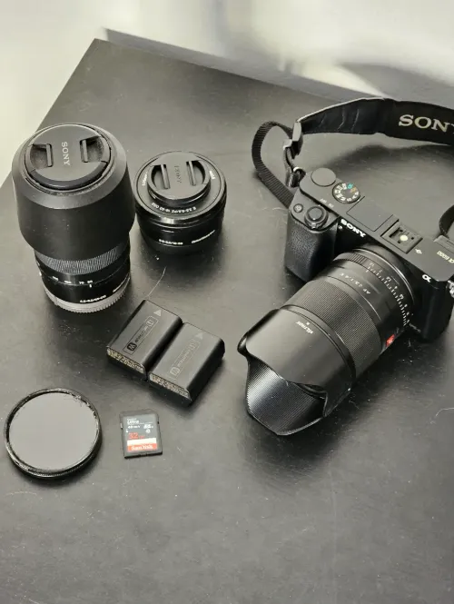 Sony A6000 com Lentes e Acessórios