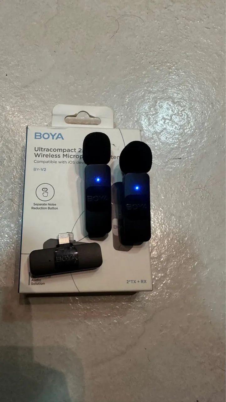 Microfone Sem Fio BOYA BY-V2 para Celular - Foto 3