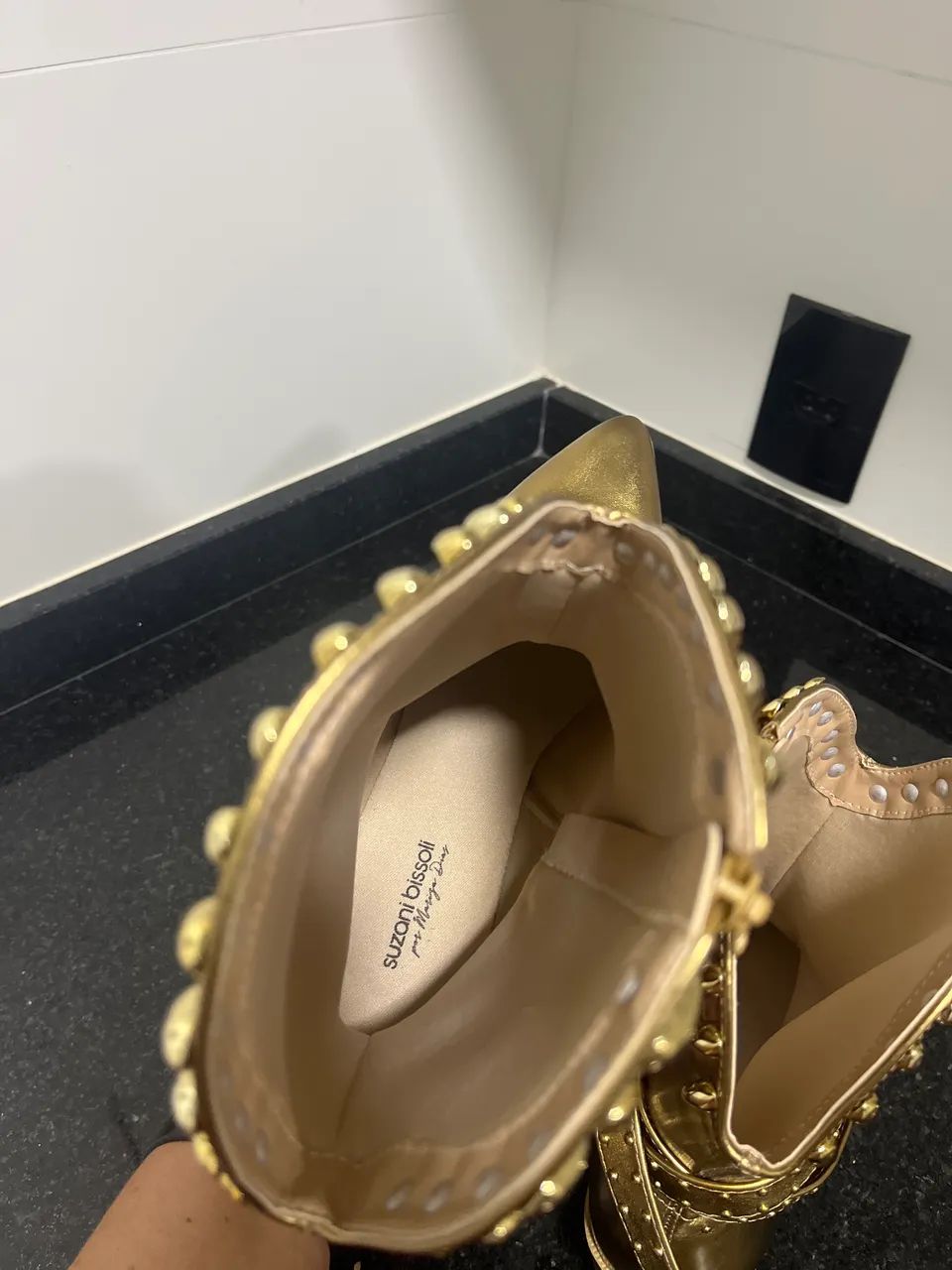 Bota Texana Dourada - Foto 3