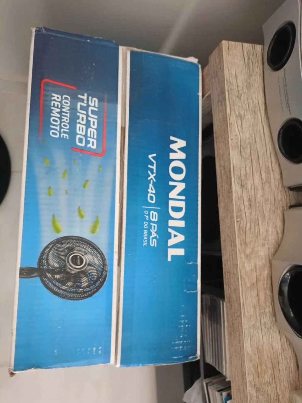 Ventilador de Coluna Mondial VTX-40C-40cm - 3 Velocidades Controle Remoto - Novo na CX  CX - Foto 4