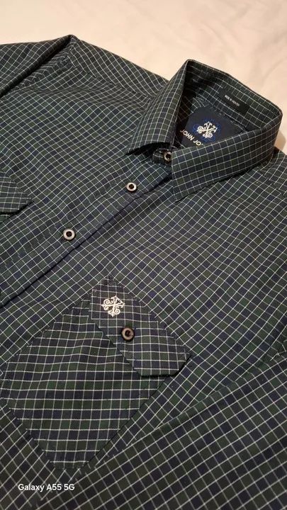 Camisa John John xadrez azul tamanho P - Foto 3
