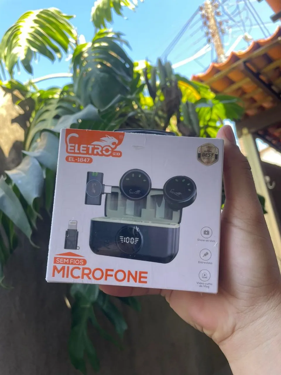 Microfone Sem Fio Lapela duplo