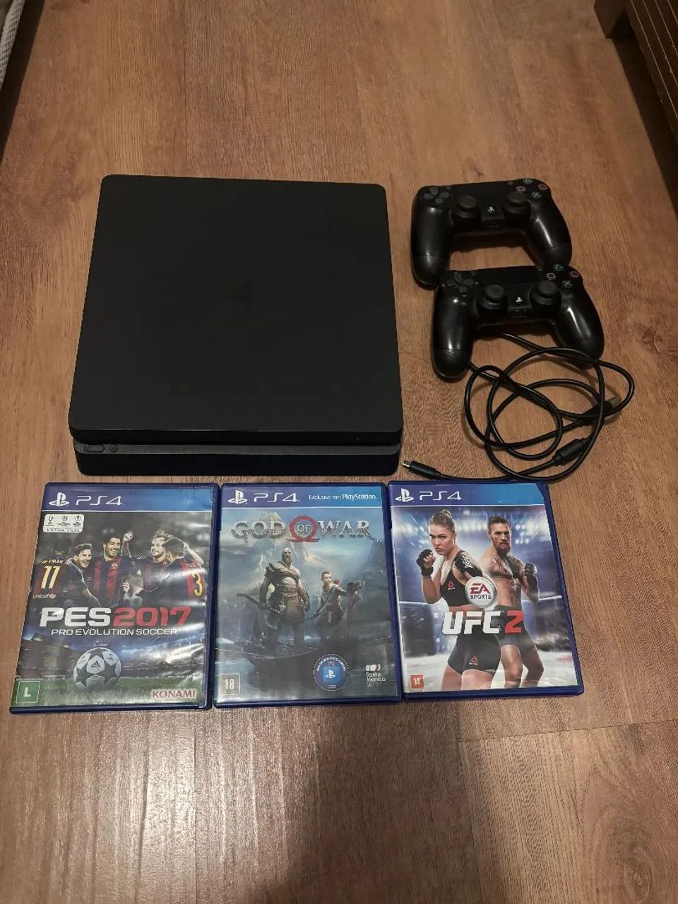 PS4 SLIM 1TB, 2 CONTROLES E JOGOS - Foto 3
