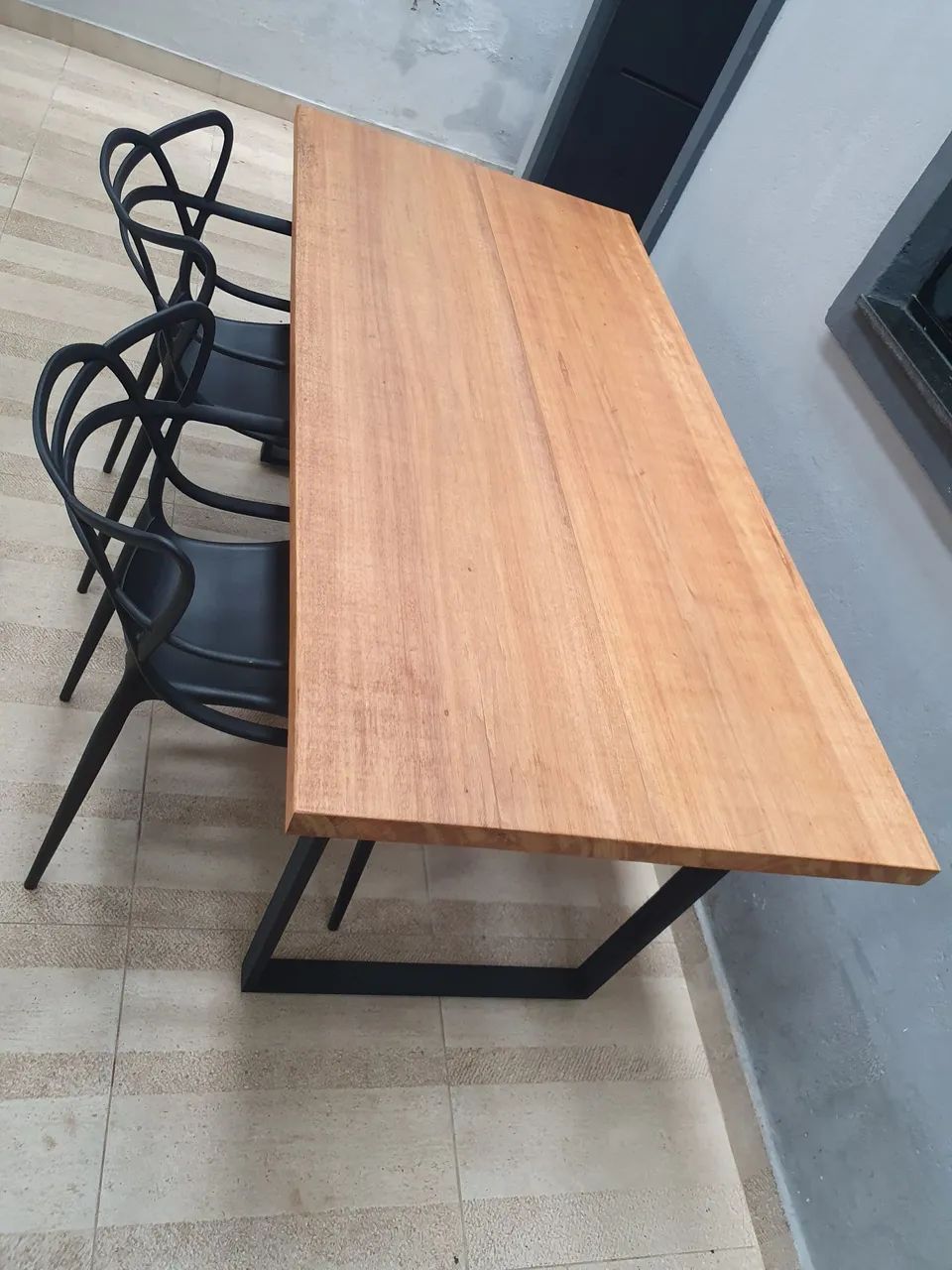 Mesa em Madeira maciça e Metal  - Foto 2