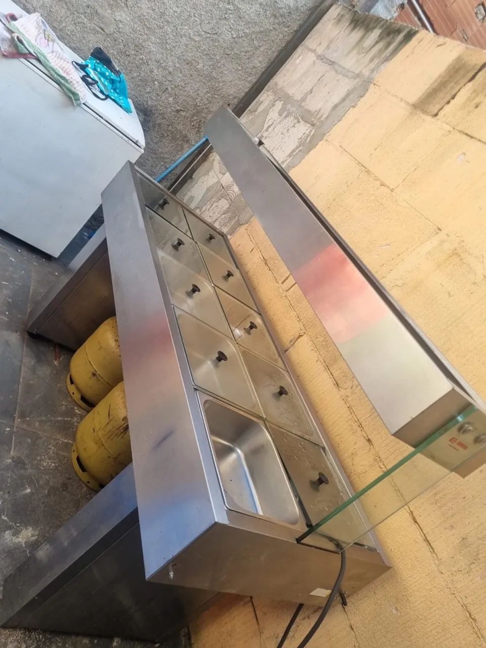 Buffer 10 cubas quente 5 fria de Vidro 