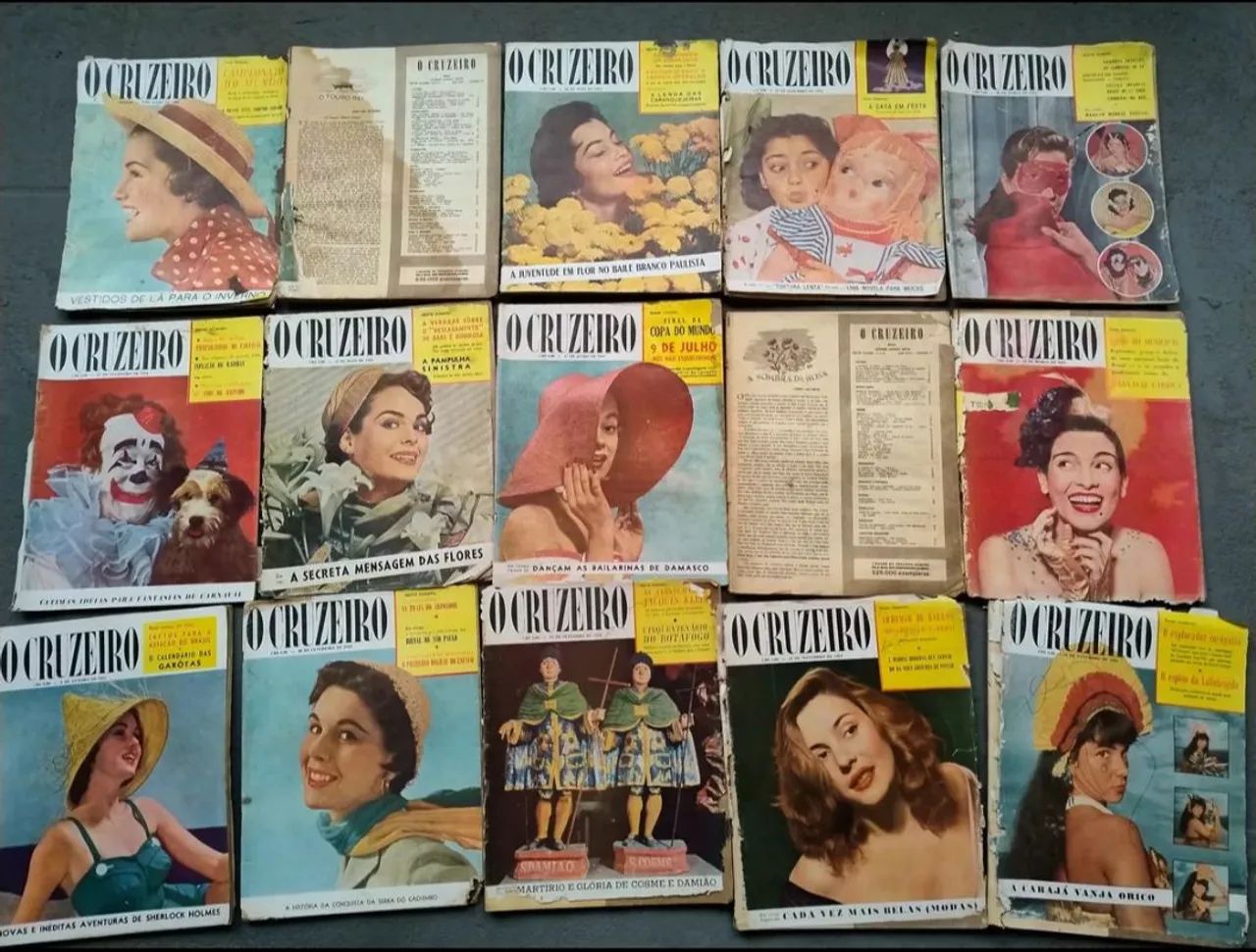 Coleção de Revistas O Cruzeiro Anos 50