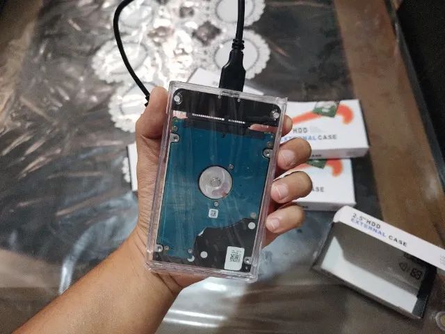case externo para hd incolor com cabo na caixa novo - Foto 5