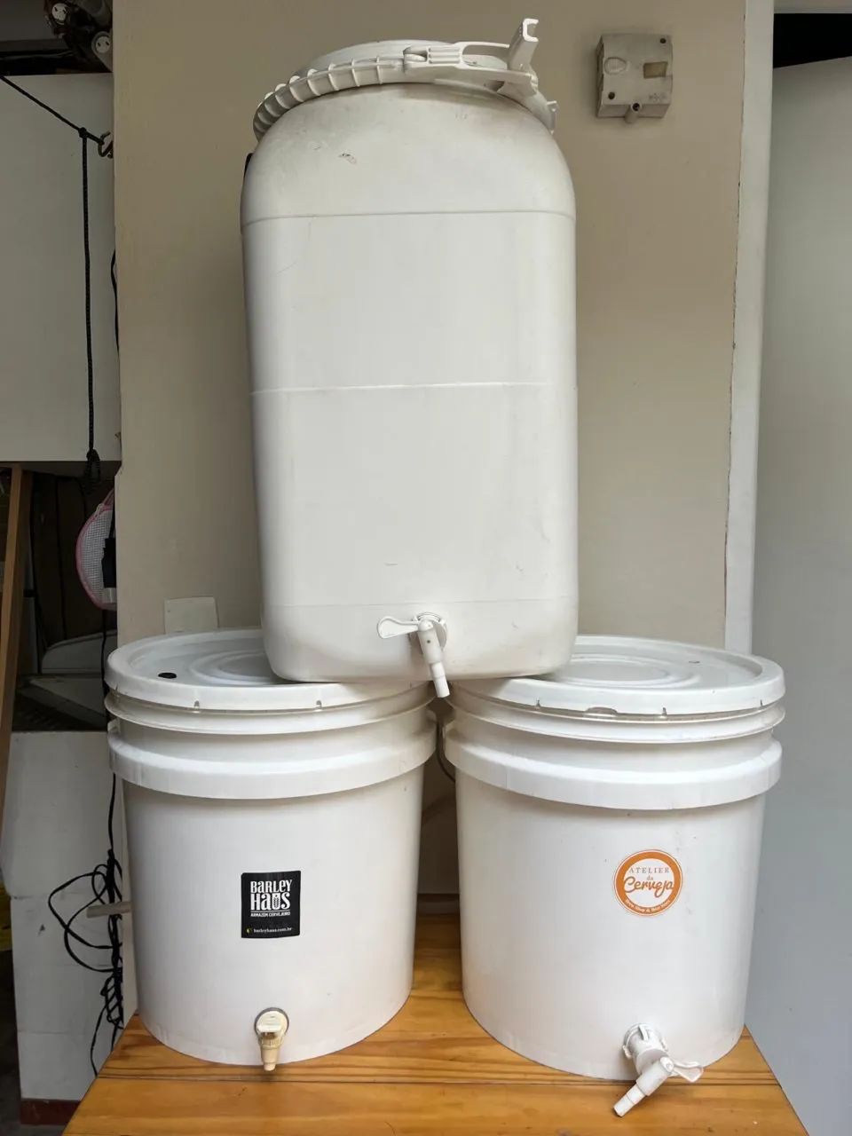 03 Baldes para Armazenar Cerveja Artesanal 