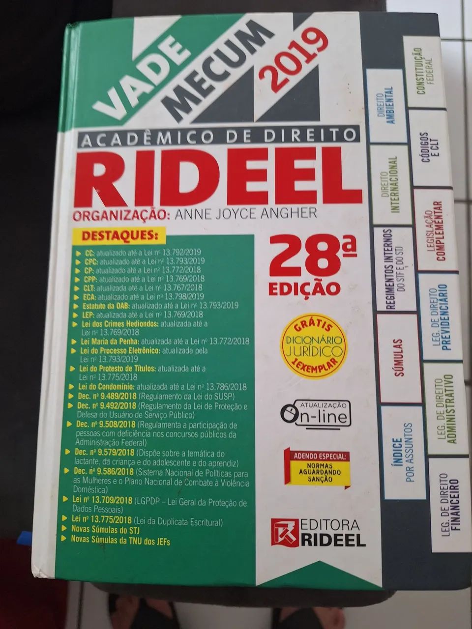Vade Mecum Rideel 2019 - 28ª Edição - Direito