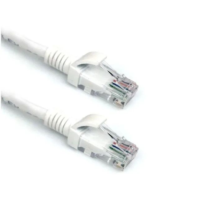 Cabo de Rede 10m Patch Cord Cat.6 Branco Pc-eth6u100wh Plus Cable Loja Coimbra