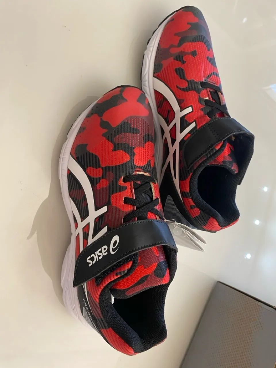 Tênis Asics PRE-BOUNDER infantil vermelho 32 COM EITQUETA NUNCA USADO e COM CAIXA - Foto 5