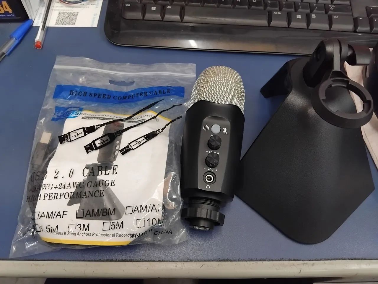 Microfone Gamer com Fio - Novo - Foto 5