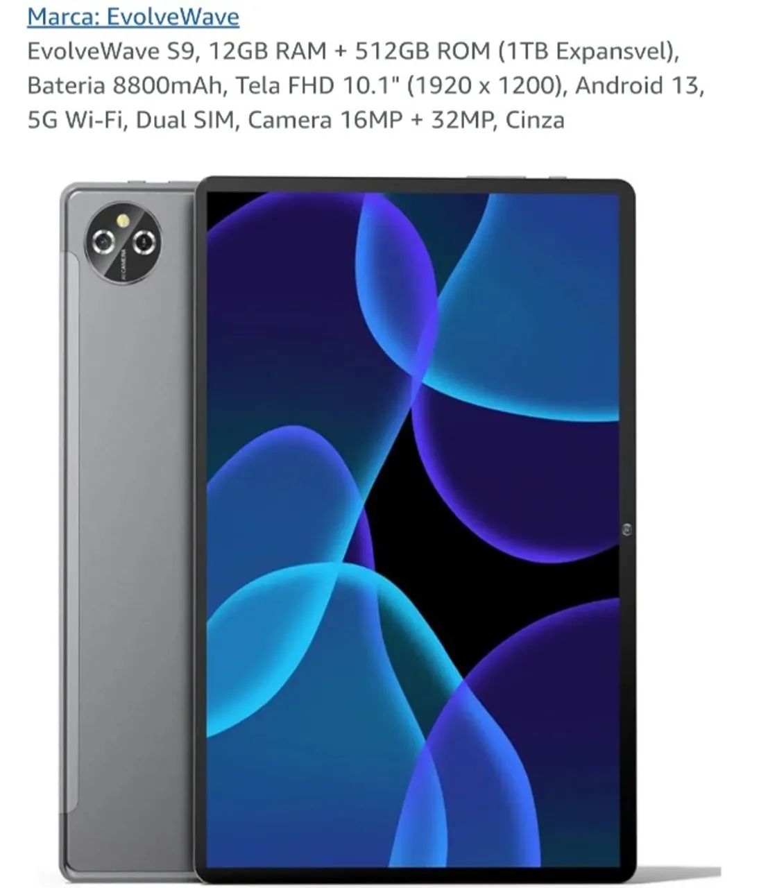 Tablet EvolveWave S9