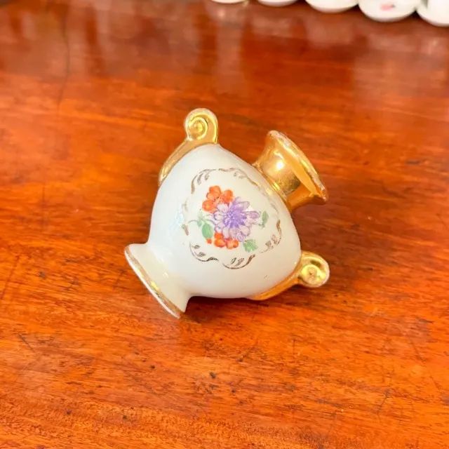 Delicada mini ânfora antiga em porcelana. - Foto 4