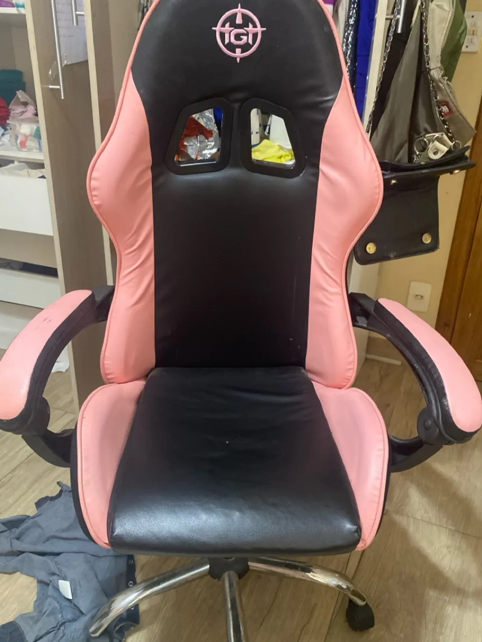 Cadeira Gamer Rosa e Preta