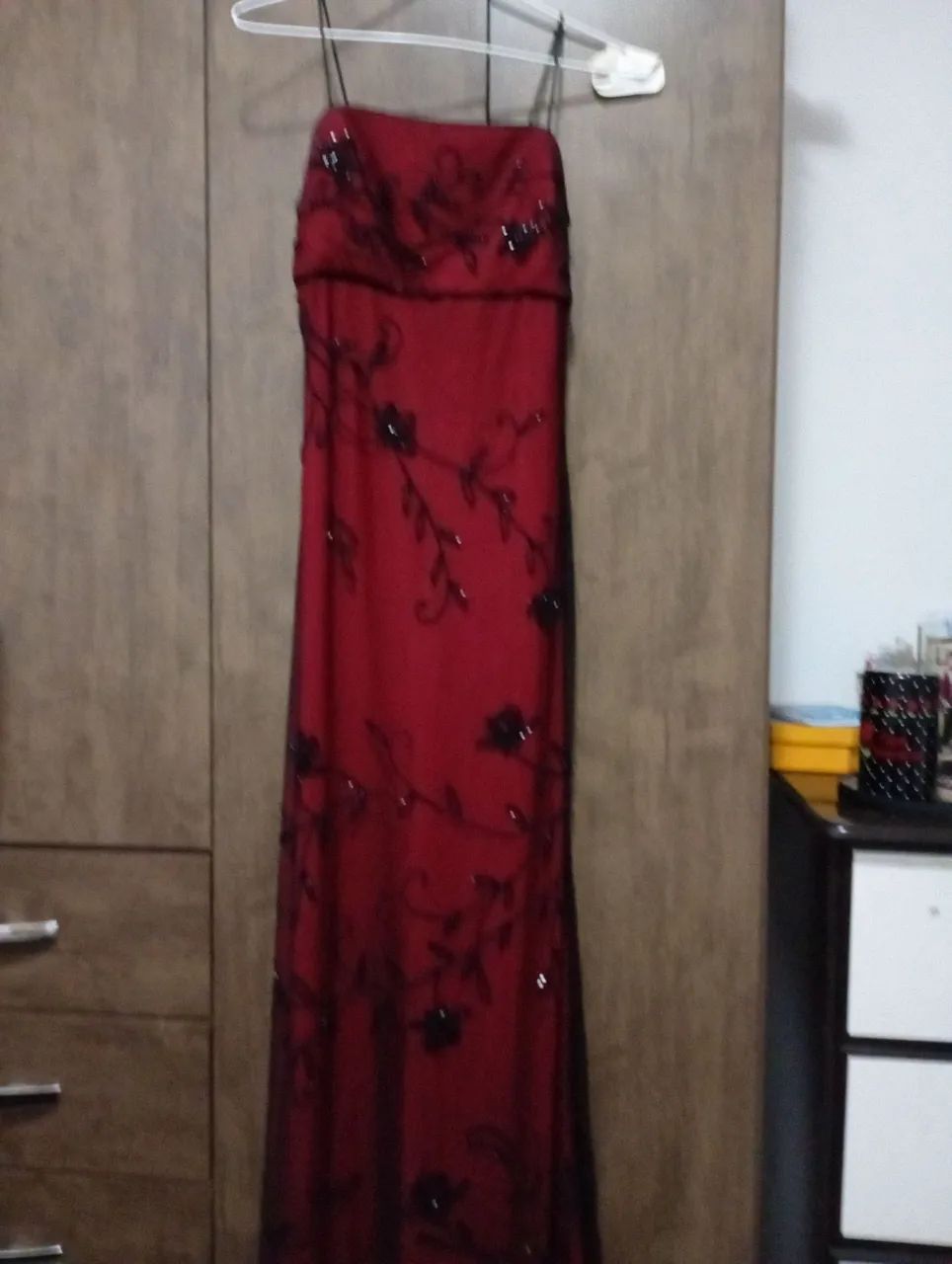 Vestido Vermelho Comprido 