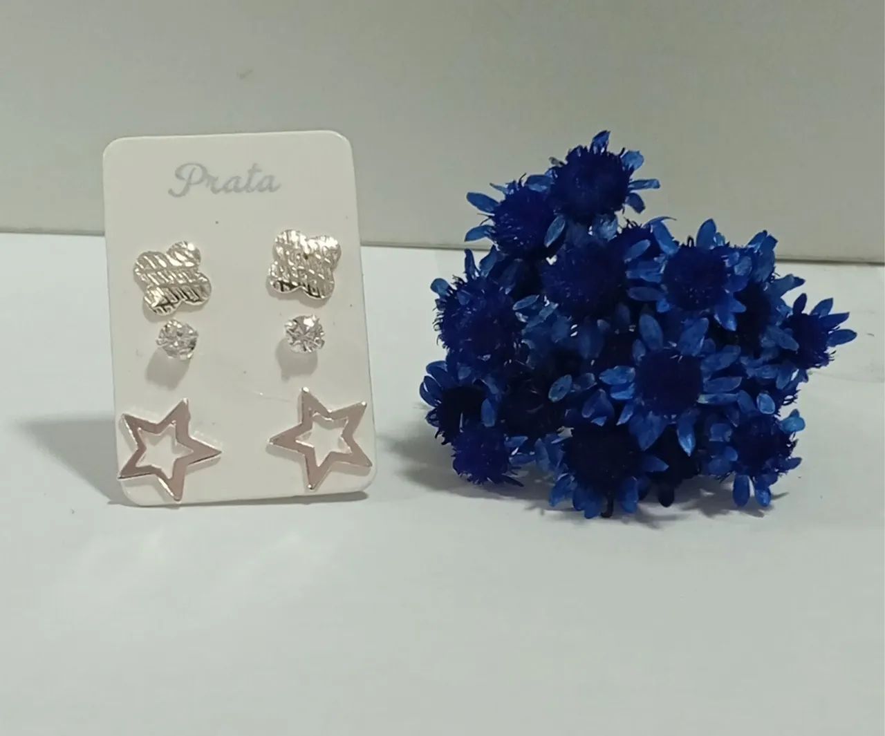 Trio de brincos prata 925 legítima diversos modelos  - Foto 5