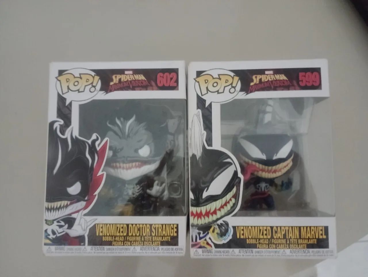 Funko Pop! Venomized Doctor Strange e Captain Marvel