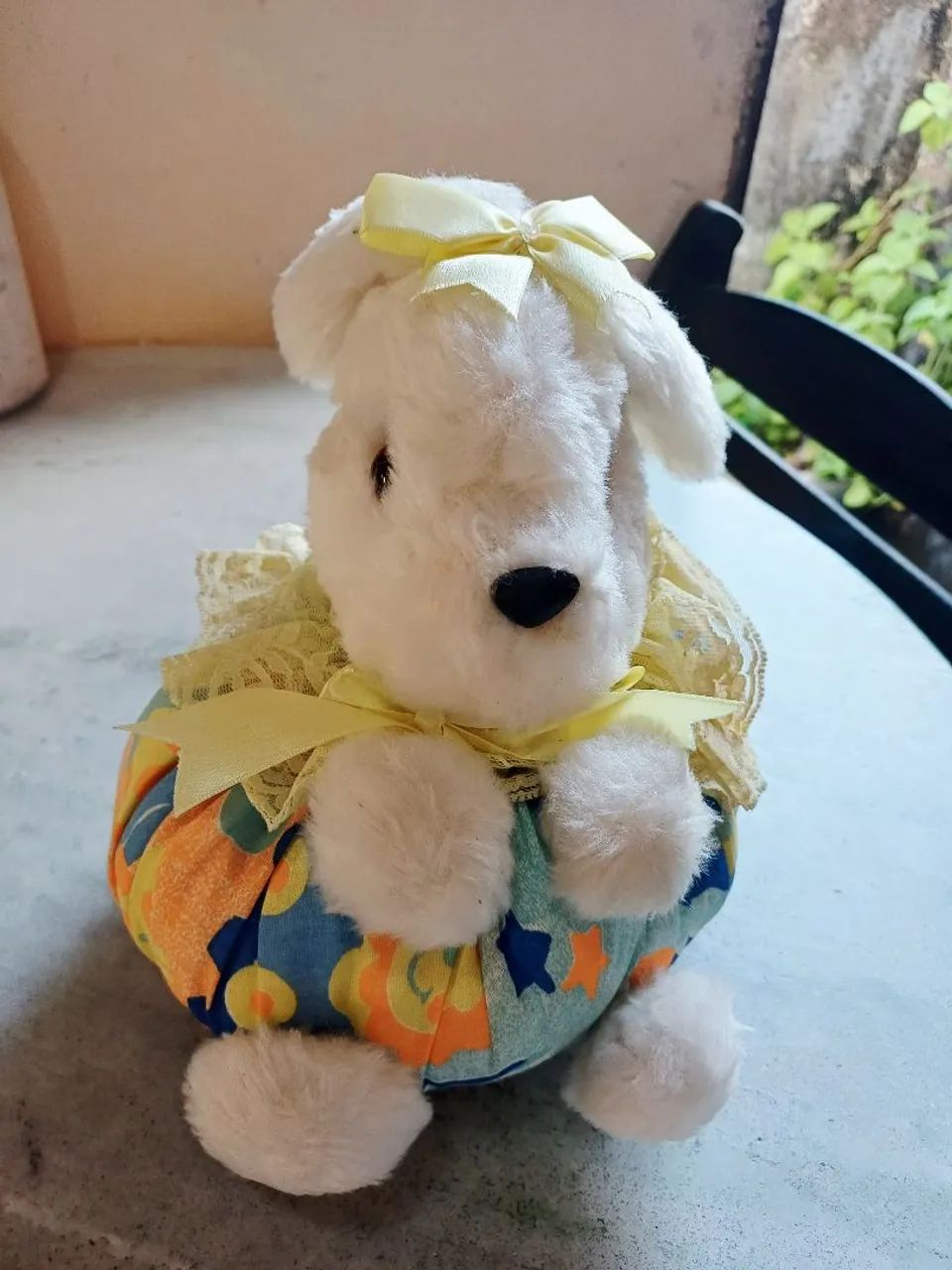 Coelho de pelúcia vintage