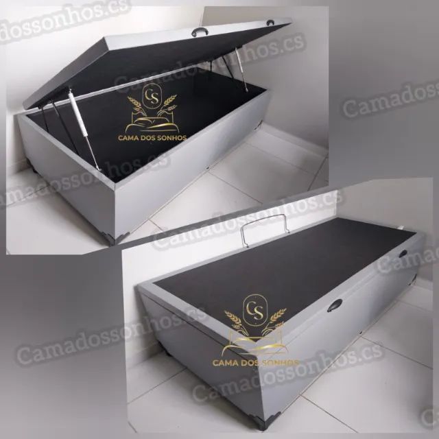 CAMA BAÚ TODA NA MADEIRA E DE FÁBRICA CS