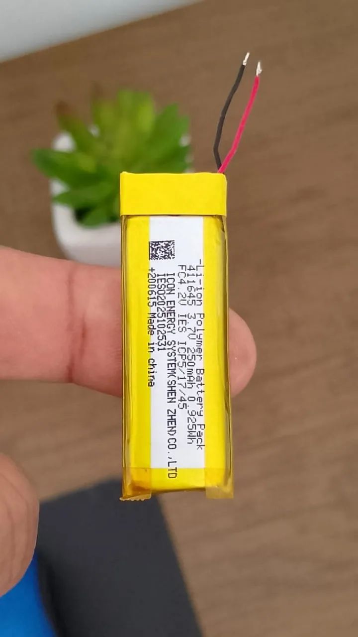 Unidade Bateria Li-ion Polymer 411645 3,7v 250mah 0.925wh - Robotica - Foto 4