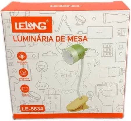 MiNi Lâmpada LED Mesa Alimentada Por Bateria Livro De Leitura Clipe Luz Ajustável Portátil - Foto 2