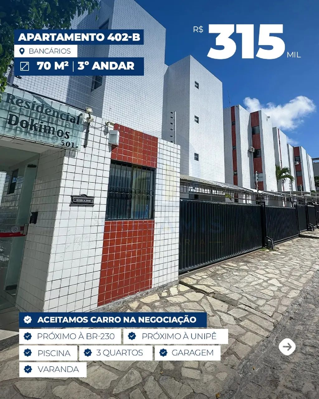 APARTAMENTO COM 3 QUARTOS, SUÍTE E LAZER COMPLETO, PRÓXIMO AO UNIPÊ