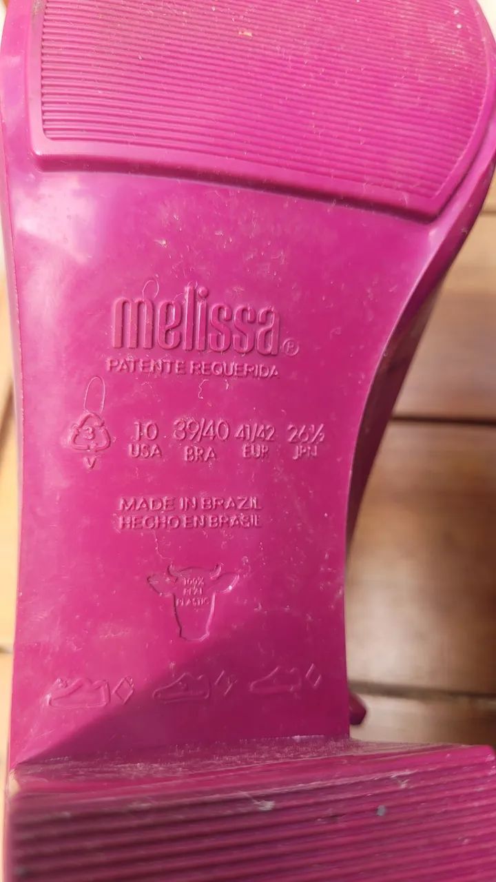 Bota melissa Cor de rosa 39/40 - Foto 5