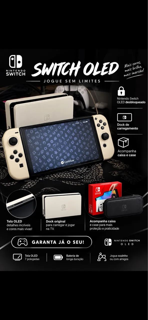 Nintendo Switch Oled desbloqueado