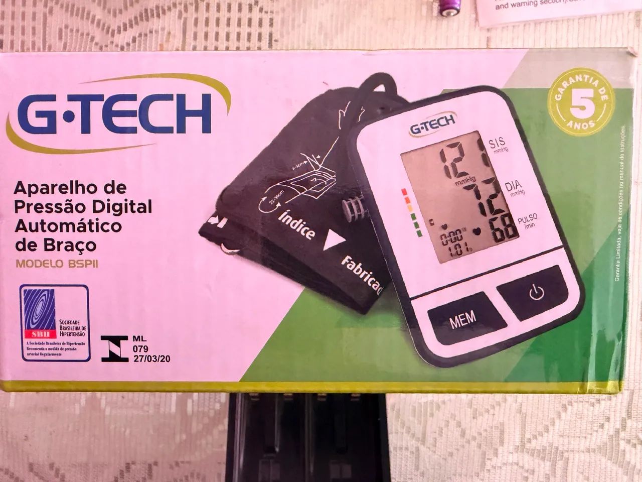 Aparelho de pressão automático de braço G Tech - Foto 3