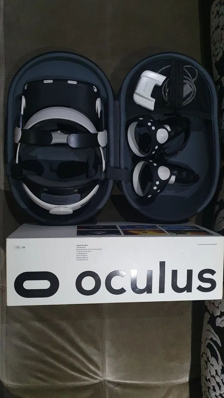 Combo kit VR meta quest 2 completo 128 + acessorios - Foto 4