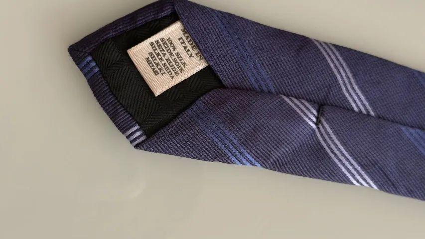 Gravata Burberry azul original  - Foto 4