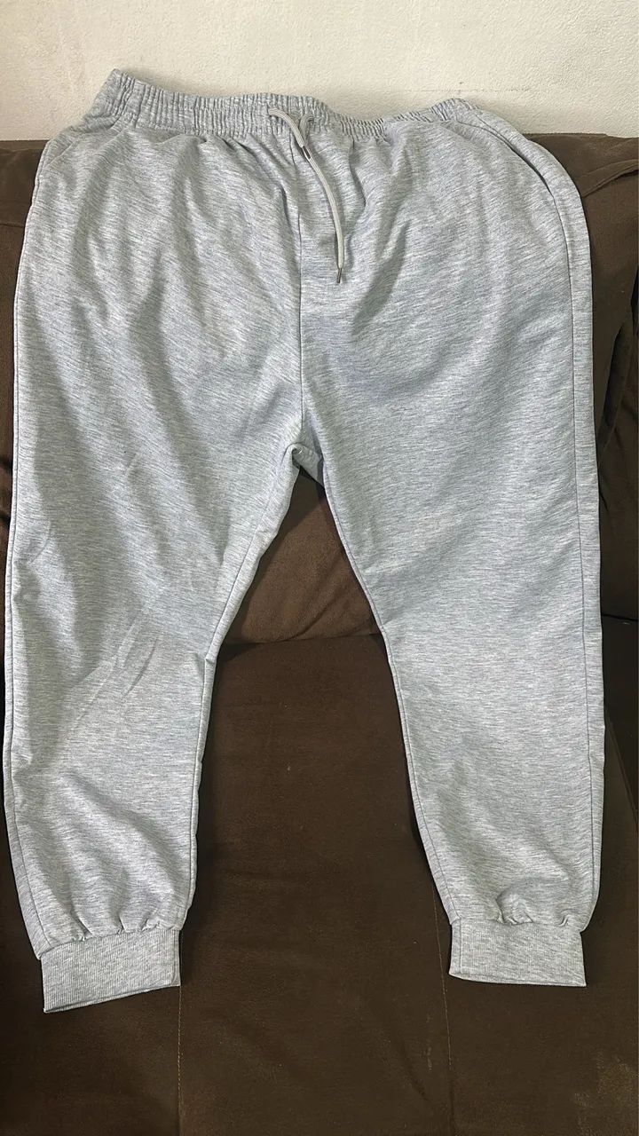 Calça moletom básica cinza  - Foto 2