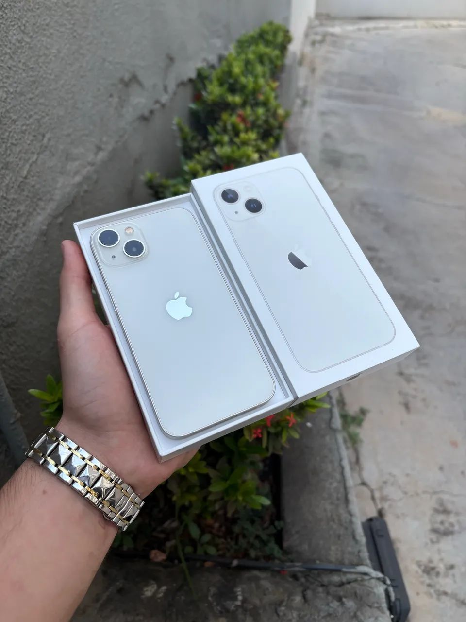 IPHONE 13 Branco Estelar 128gb - Foto 3