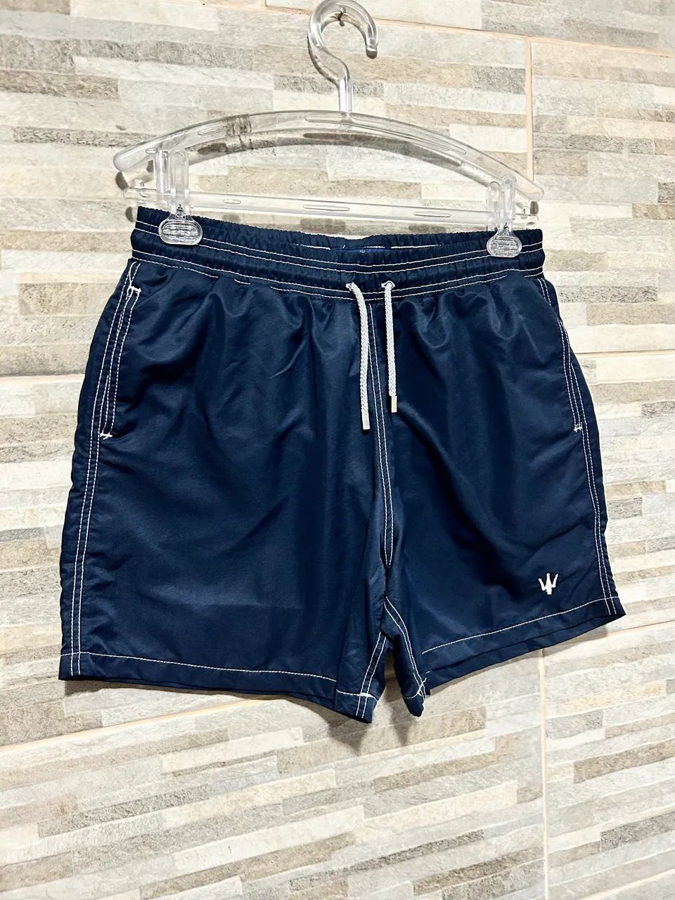 Short moda praia azul Myr G - Foto 3
