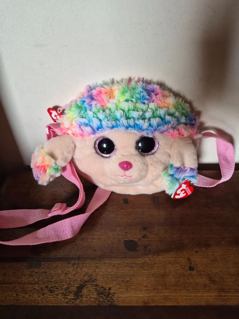 ty fashion bolsa cachorro rainbow, nova